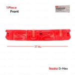 Logo โลโก้ติดกระจังหน้า โลโก้ติดหน้ารถ "ISUZU" ของแท้ สีแดง 1 ชิ้น สำหรับ Isuzu D-Max 2WD 4WD X-Series ปี 2020-2022